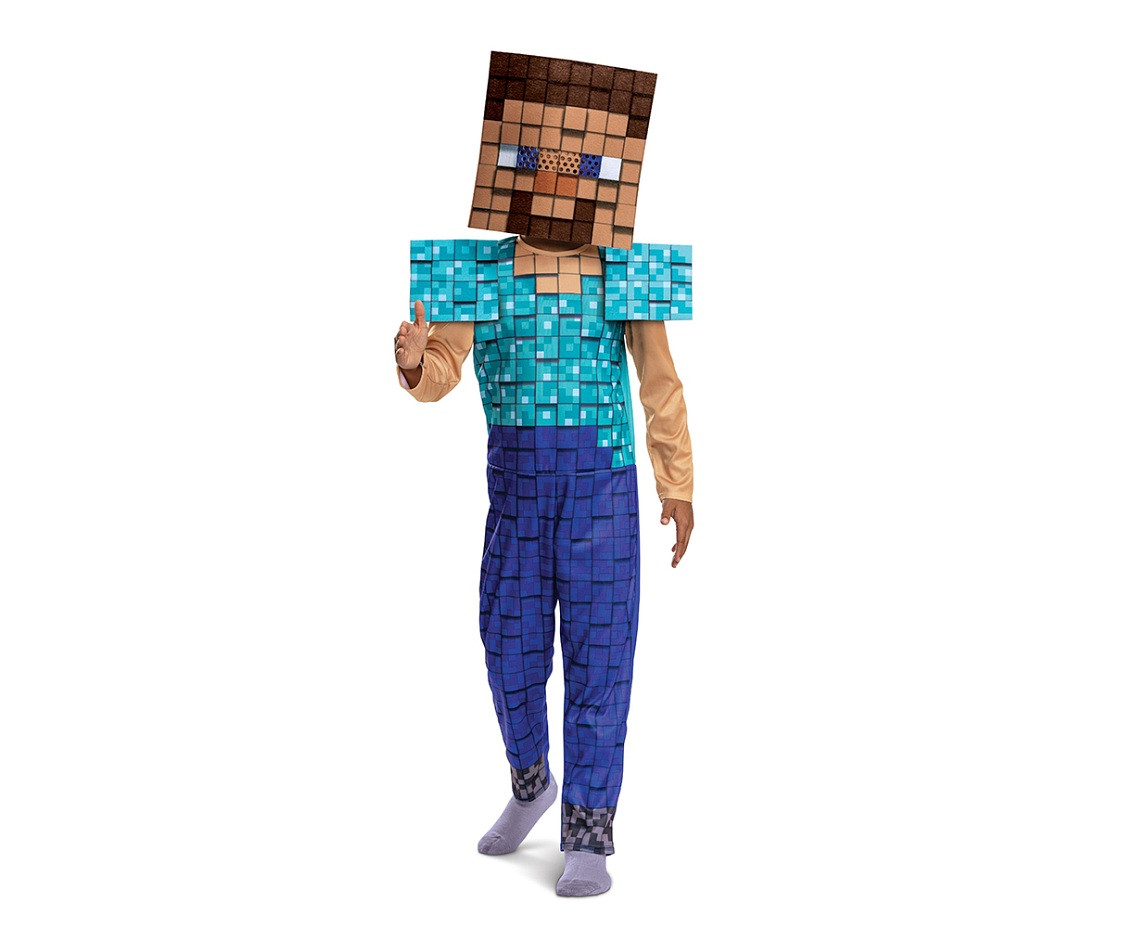 Costume Steve Plus- Minecraft (license), size. S (4-6 year)